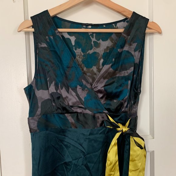 Elie Tahari vintage silk top 💛💚 - Picture 1 of 9